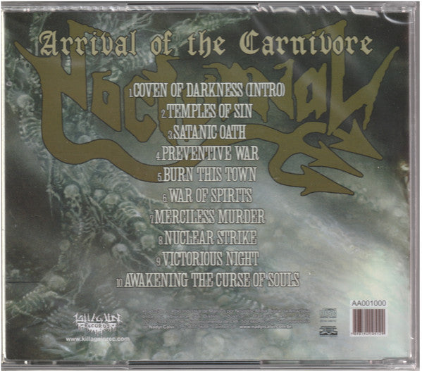 Nocturnal  - Arrival Of The Carnivore - CD