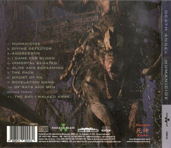 Death Angel  - Humanicide - CD