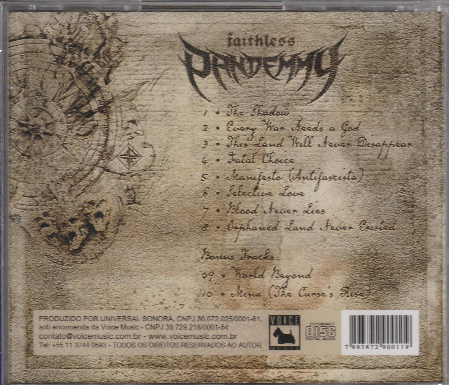 PANDEMMY - Faithless CD