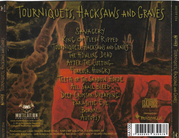 Autopsy - Tourniquets, Hacksaws And Graves CD