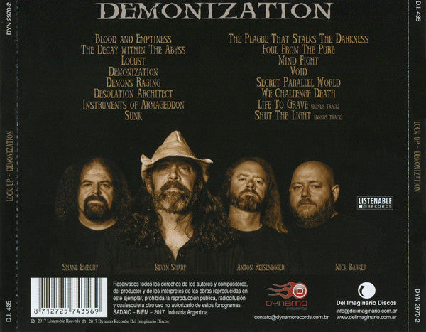 Lock Up - Demonization CD