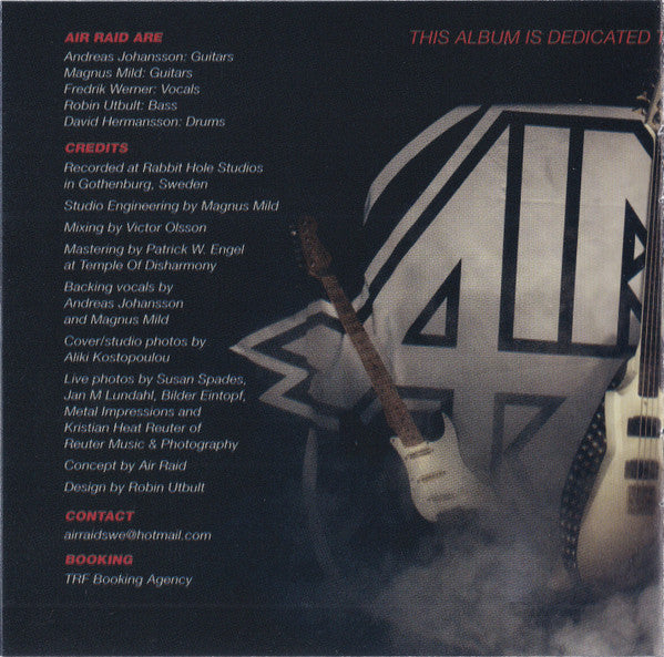 Air Raid ‎– Across The Line CD