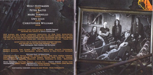 Accept ‎– The Rise Of Chaos CD