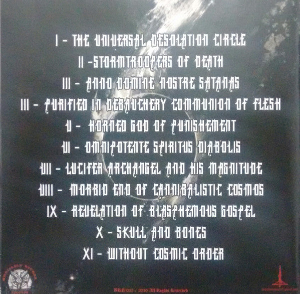 Ad Baculum ‎– Morbid End Of Cannibalistic Cosmos CD