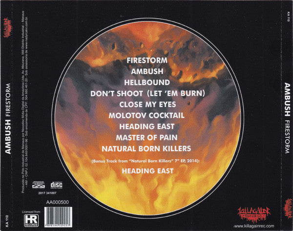 Ambush ‎– Firestorm CD