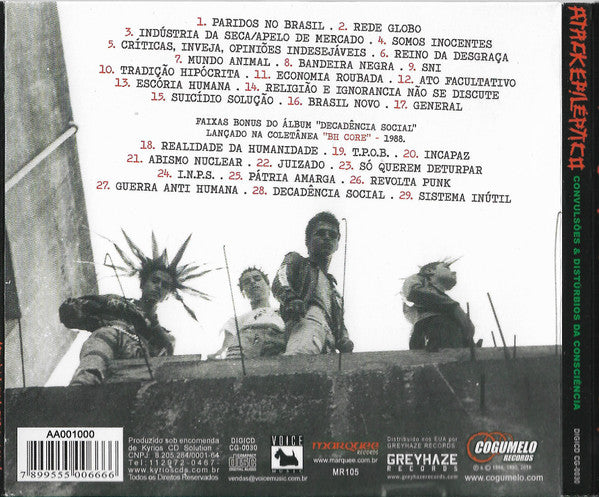 Atack Epiléptico ‎– Convulsões E Distúrbios Da Consciência CD
