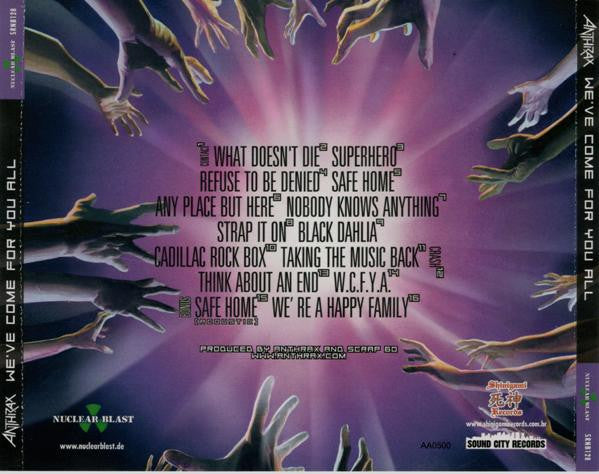 Anthrax ‎– We've Come For You All CD