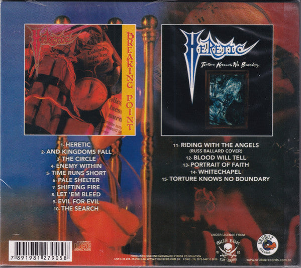Heretic - Breaking Point / Torture Knows No Boundary CD