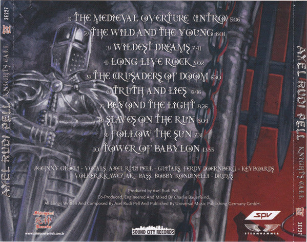 Axel Rudi Pell ‎– Knights Call CD