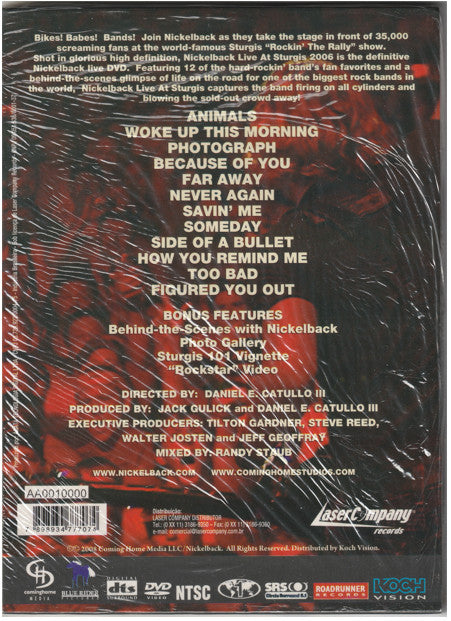 Nickelback ‎– Live At Sturgis 2006 DVD