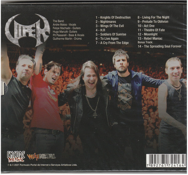Viper - To Live Again - Live in São Paulo CD