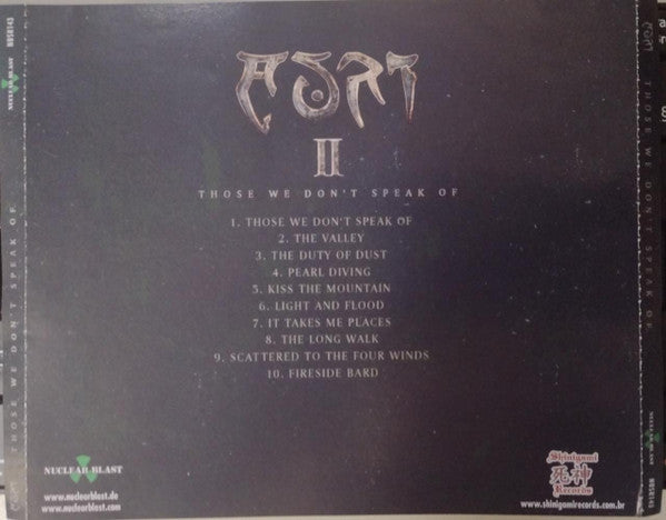 Auri ‎– II (Those We Don't Speak Of) CD