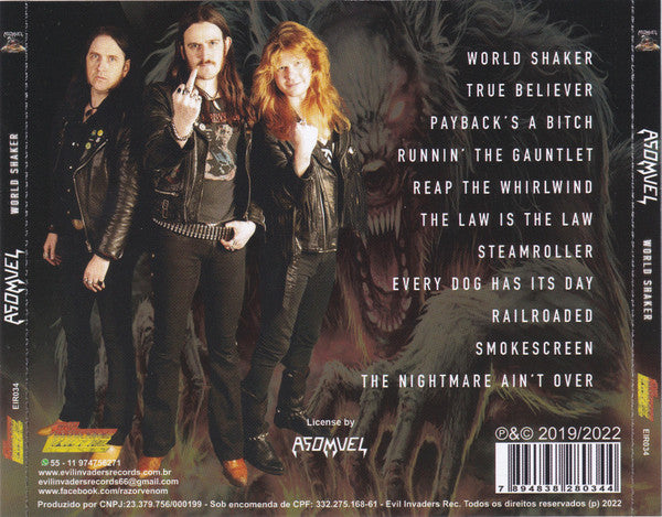 Asomvel ‎– World Shaker CD