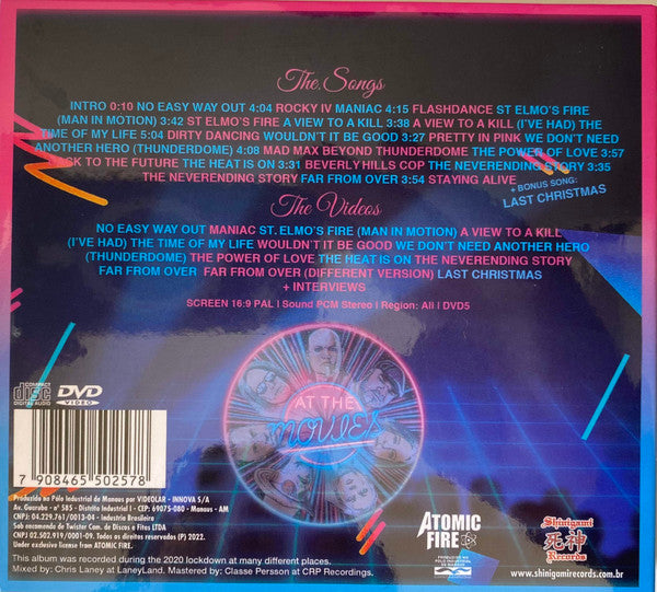 At The Movies ‎– The Movie Hits Of The 80's (The Soundtrack Of Your Life - Vol. 1) CD/DVD