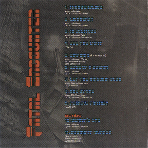 Air Raid ‎– Fatal Encounter CD