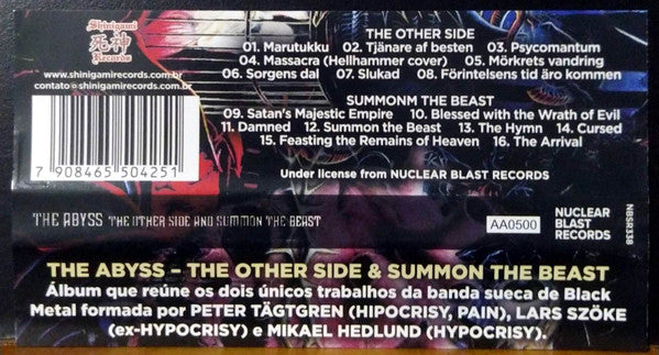 The Abyss ‎– The Other Side And Summon The Beast CD