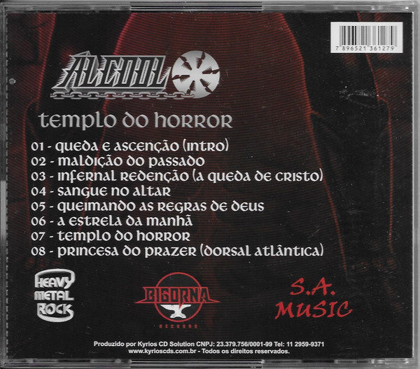 Álcool ‎– Templo Do Horror - CD