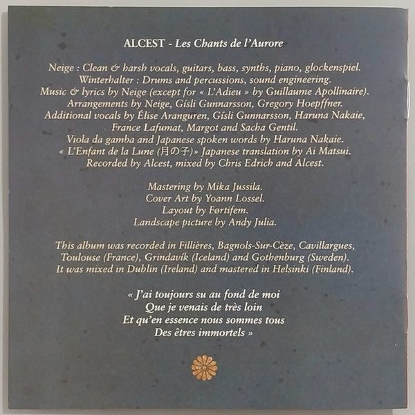 Alcest ‎– Les Chants De L'Aurore CD