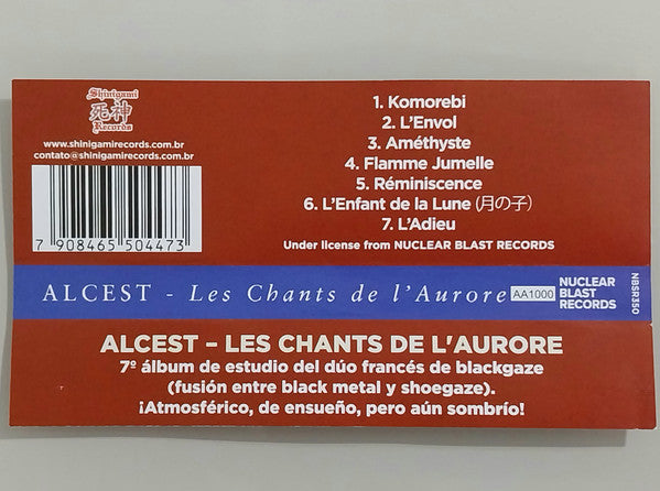 Alcest ‎– Les Chants De L'Aurore CD