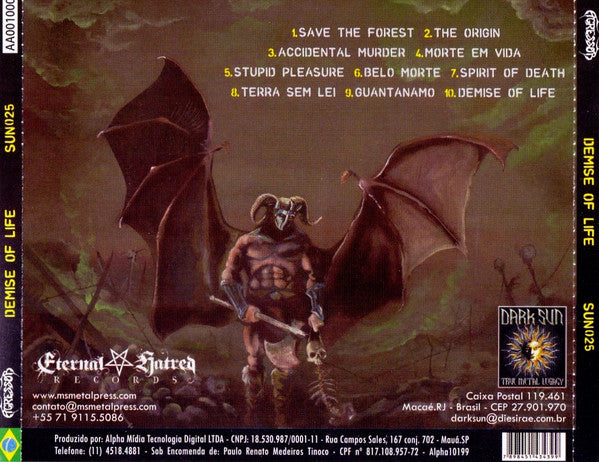 Agressor ‎– Demise Of Life CD