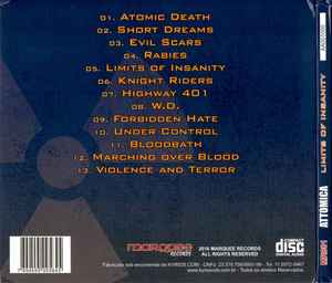 Attomica ‎– Limits Of Insanity CD