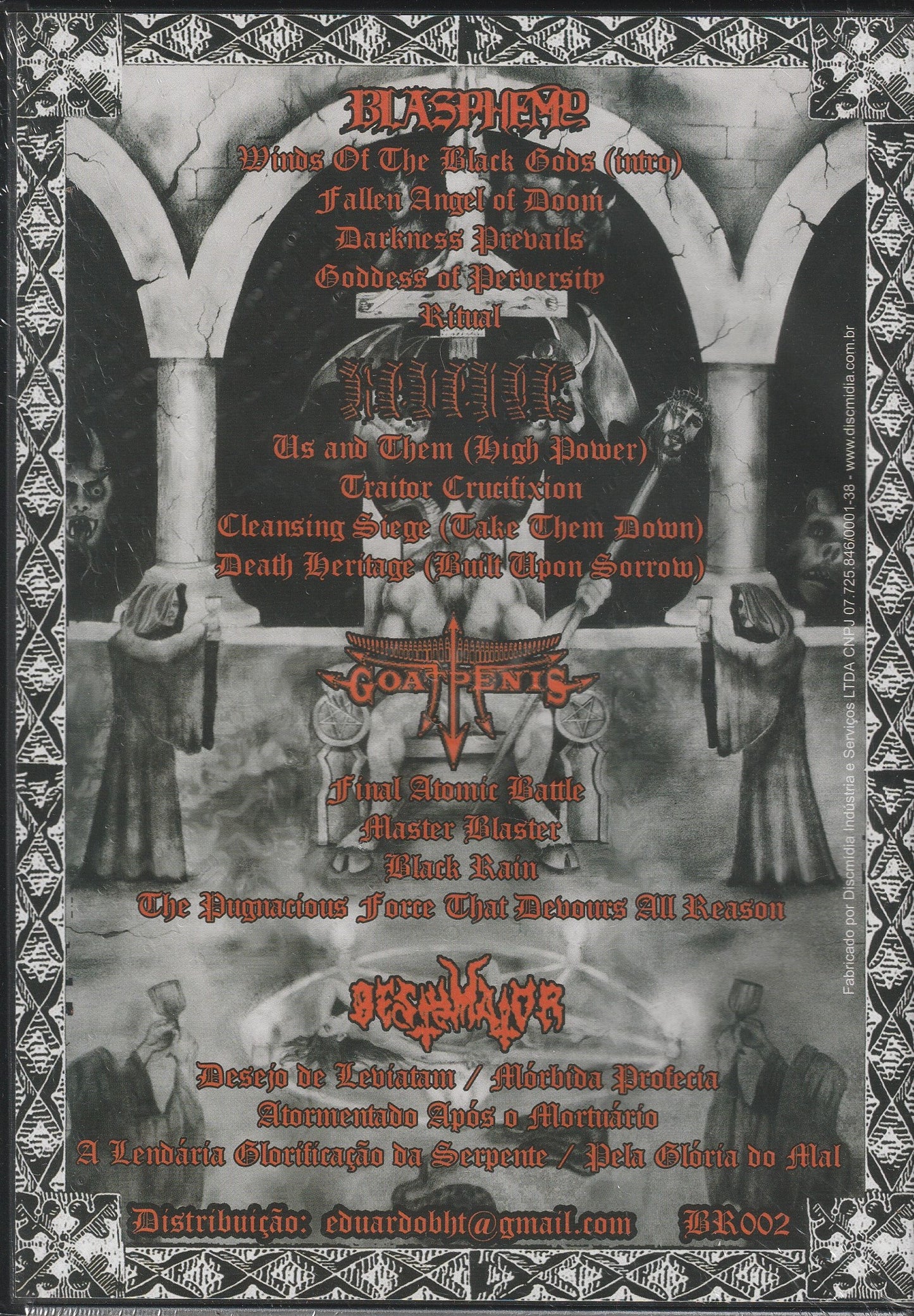 Brazilian Ritual - Third Attack DVD (Blasphemy, Revenge, Goatpenis and Bestymator)