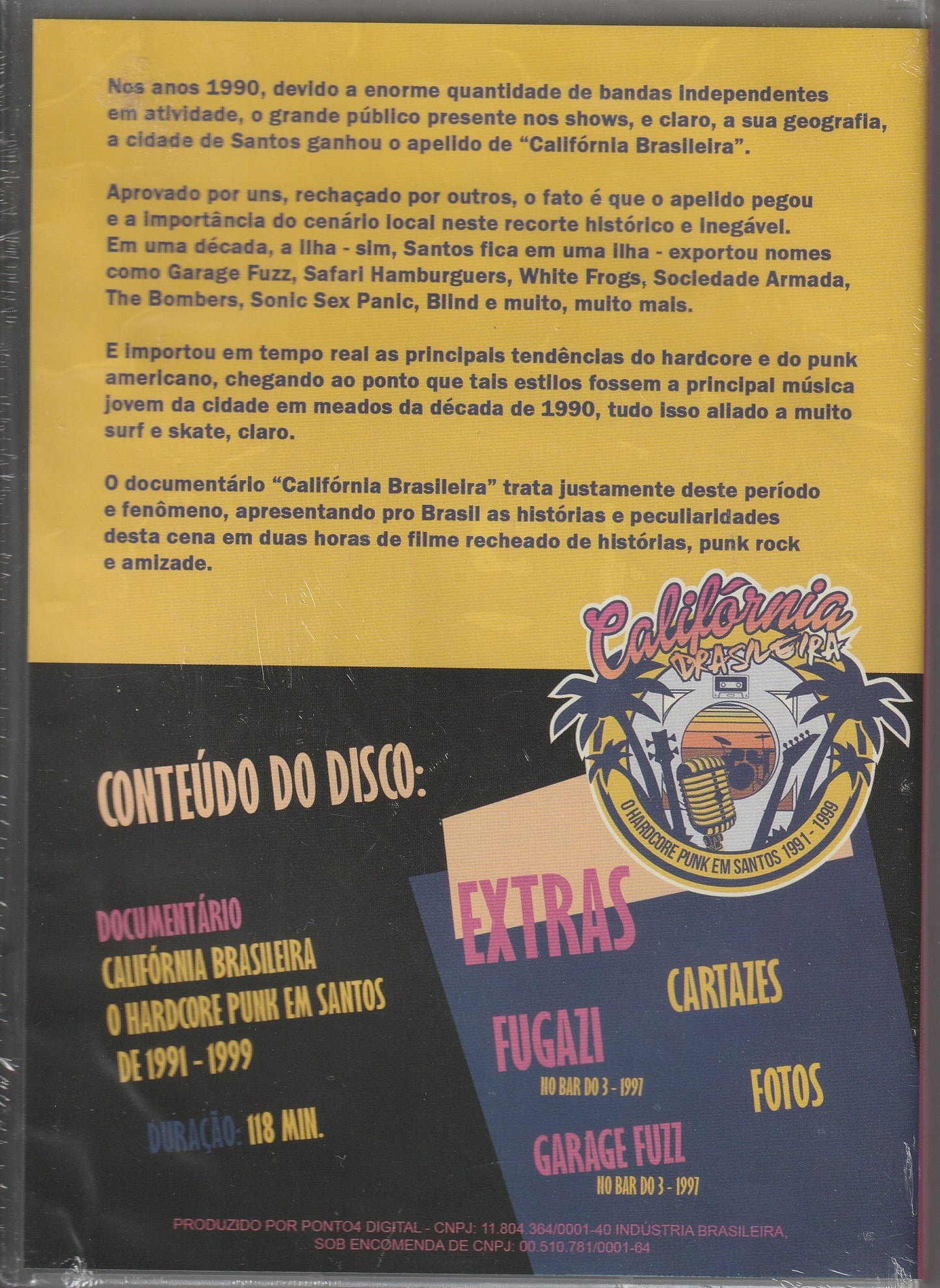 California Brasileira - O Hardcore Punk Em Santos de 1991 - 1999 DVD