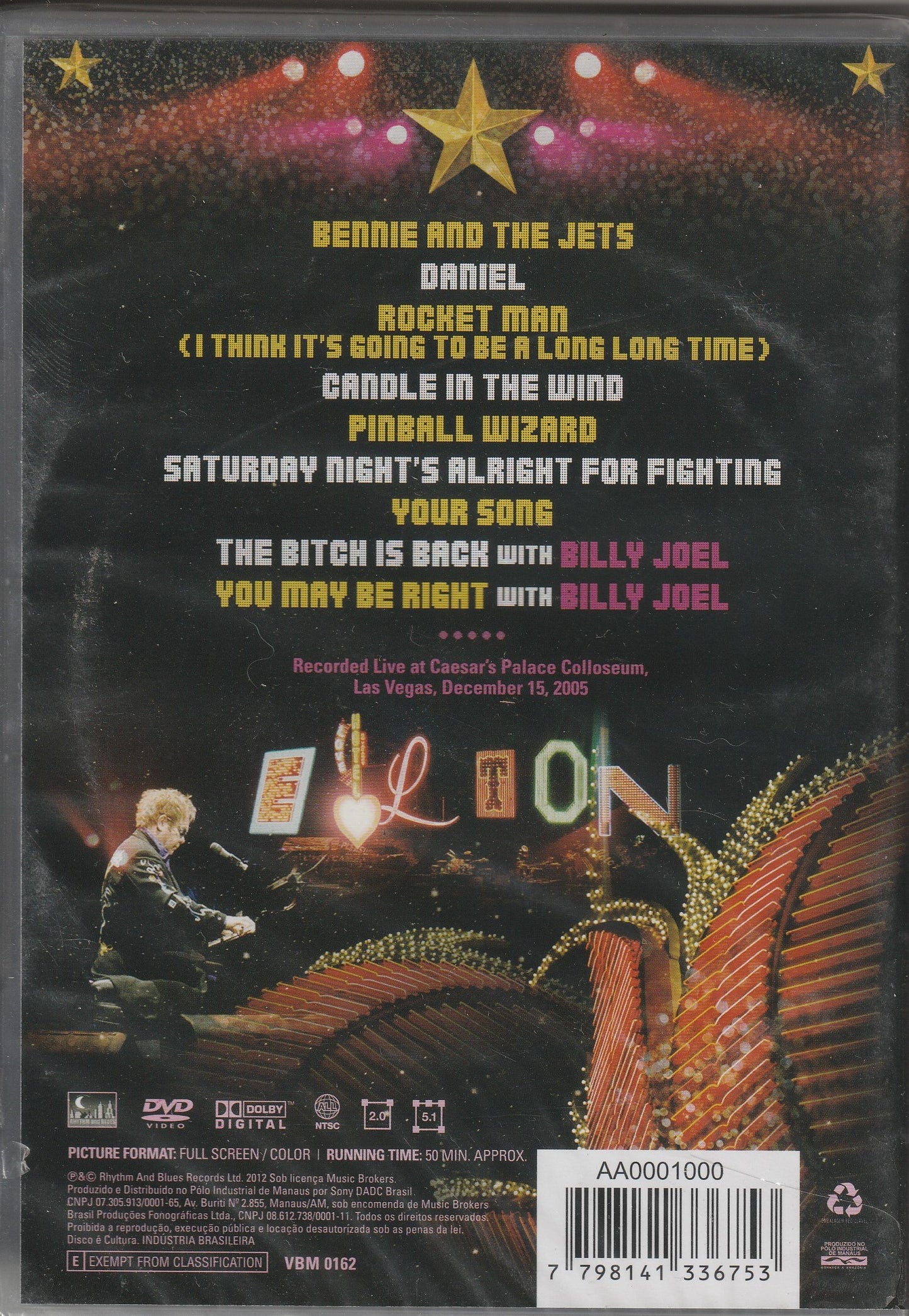 Elton John - Live In Las Vegas "Fabulous The Concert" DVD
