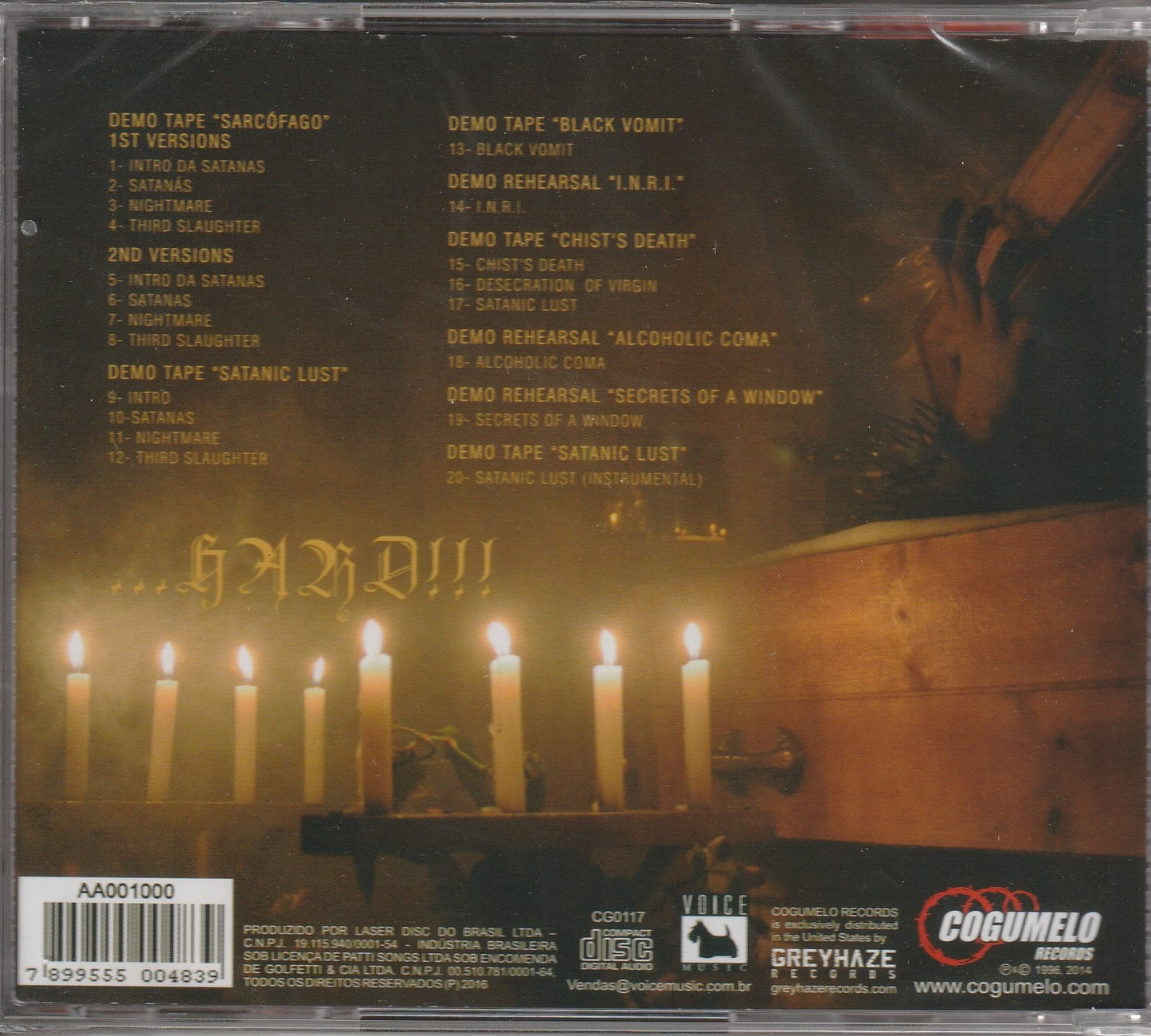 Sarcófago – Die…Hard! CD