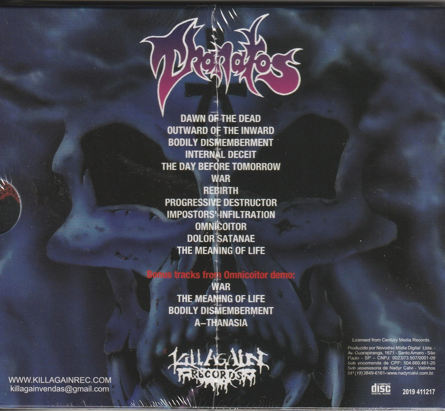 Thanatos  - Emerging From The Netherworlds CD