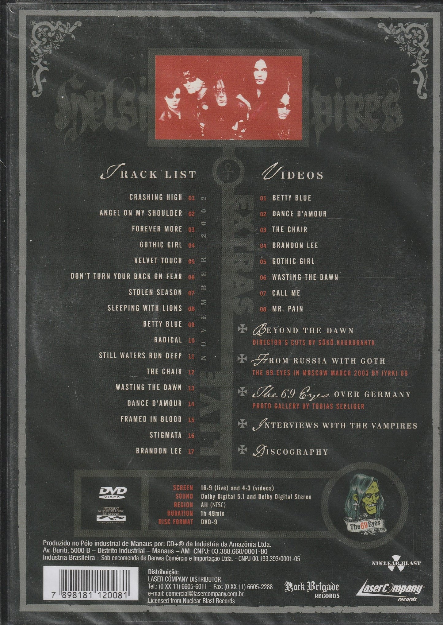 The 69 Eyes ‎– Helsinki Vampires DVD