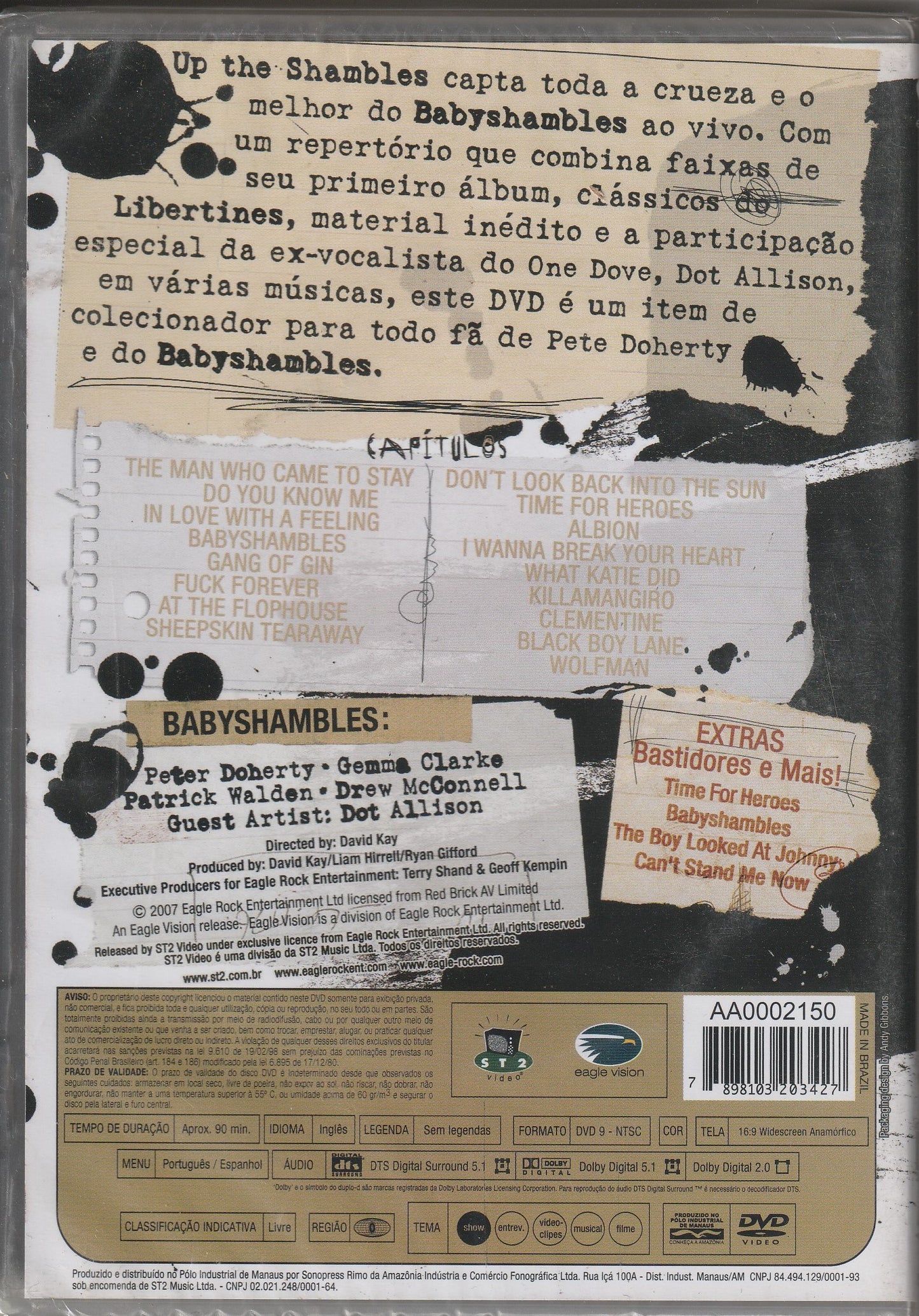 Babyshambles ‎– Up The Shambles - Live In Manchester DVD