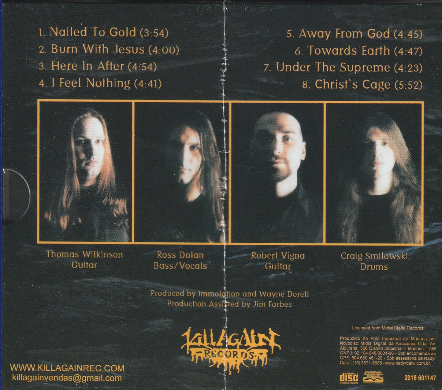 Immolation - Here In After CD