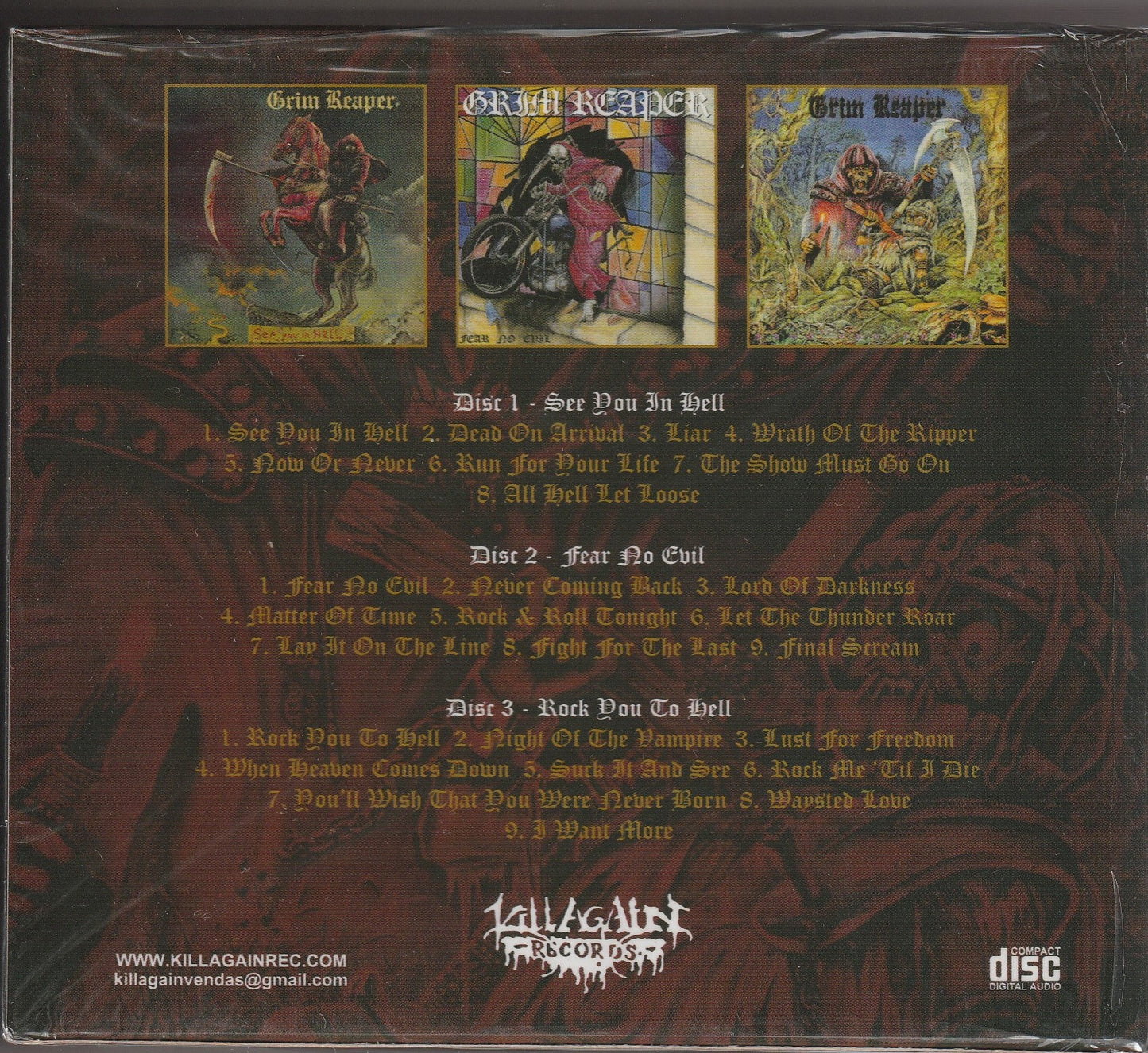 Grim Reaper  - The Grimm Chronicles 1983-1987 3XCD