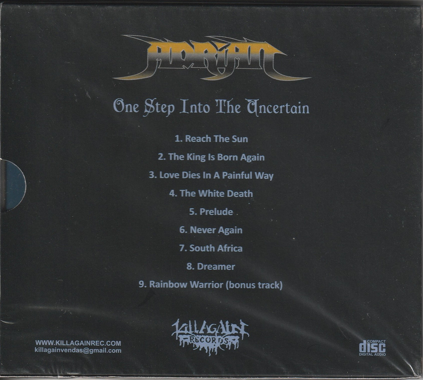 Adrian – One Step Into The Uncertain CD