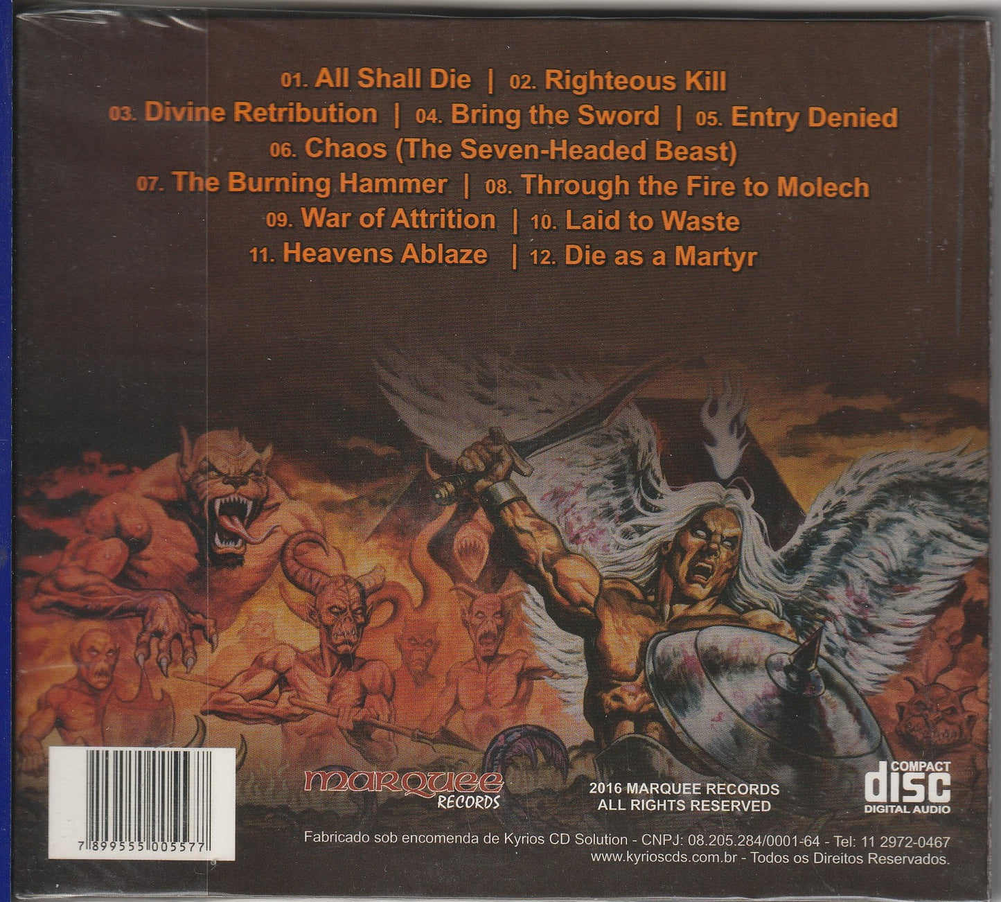 Angel Of Sodom ‎– Divine Retribution CD