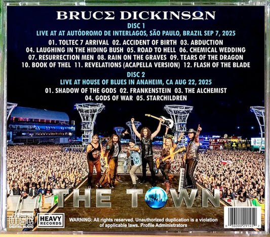 Bruce Dickinson - The Town 2025 Sao Paulo 2xCD