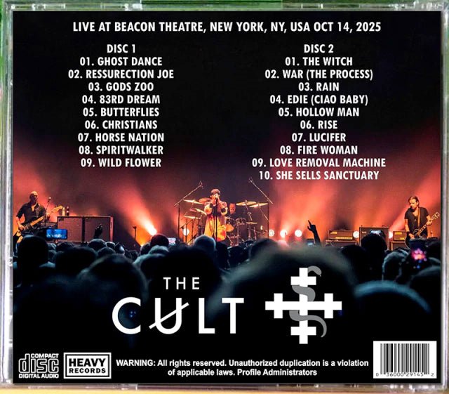 The Cult - Live Beacon Theater 2025 2xCD