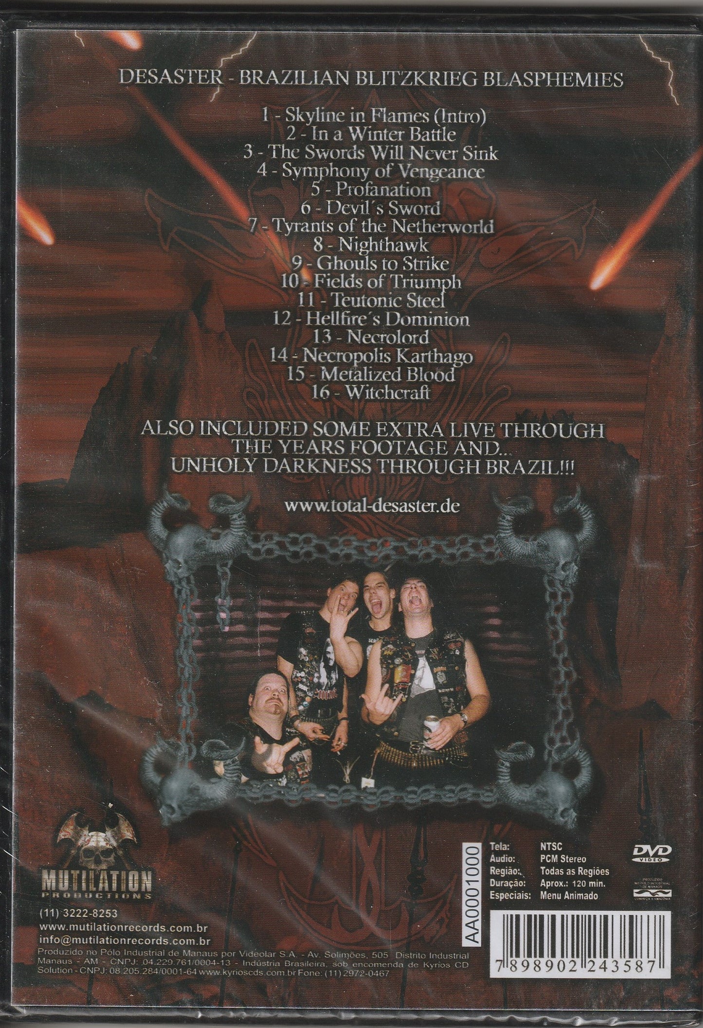 Desaster - Brazilian Blitzkrieg Blasphemies - DVD