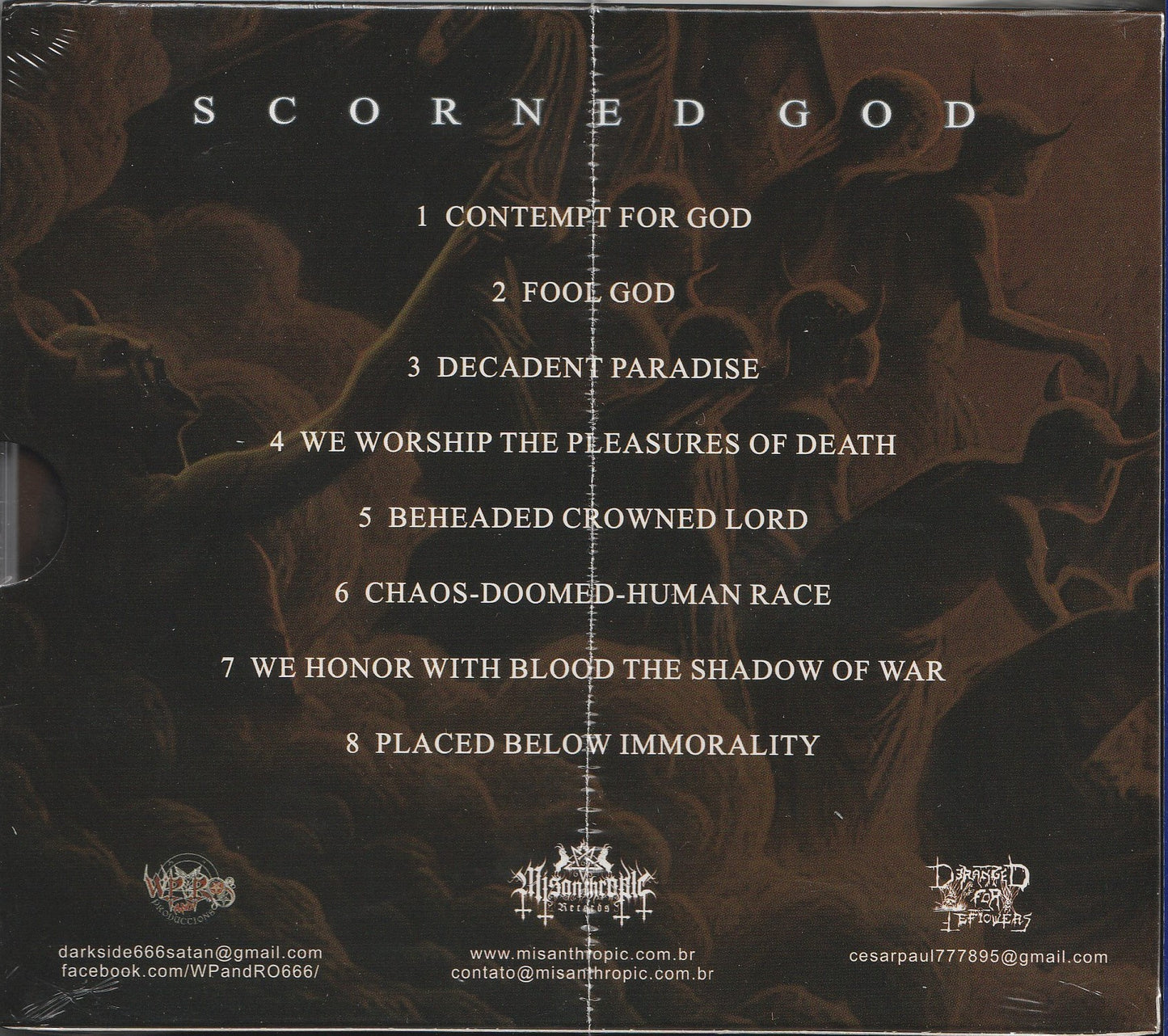 Descerebration ‎– Scorned God CD
