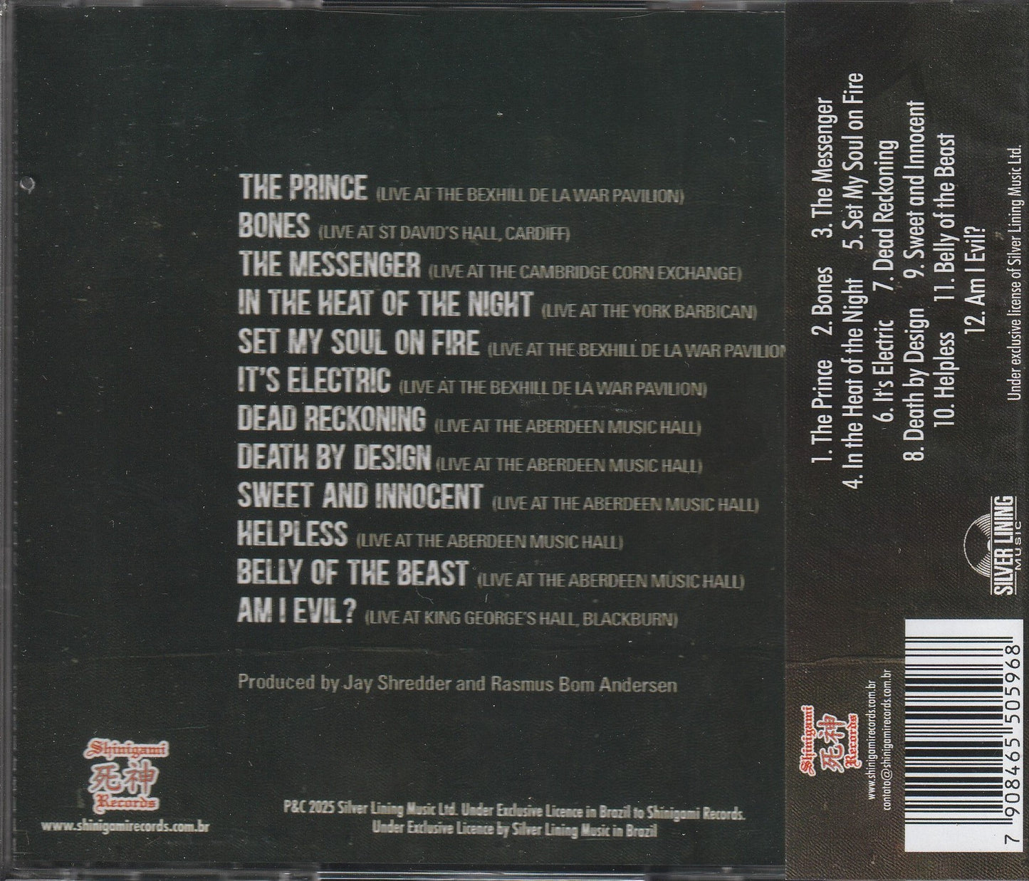 Diamond Head – Live and Electric UK Tour 2022 CD