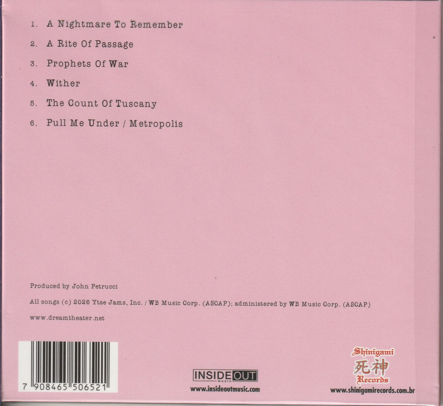 Dream Theater ‎– Lost Not Forgotten Archives: Live In Tokyo 2010 CD