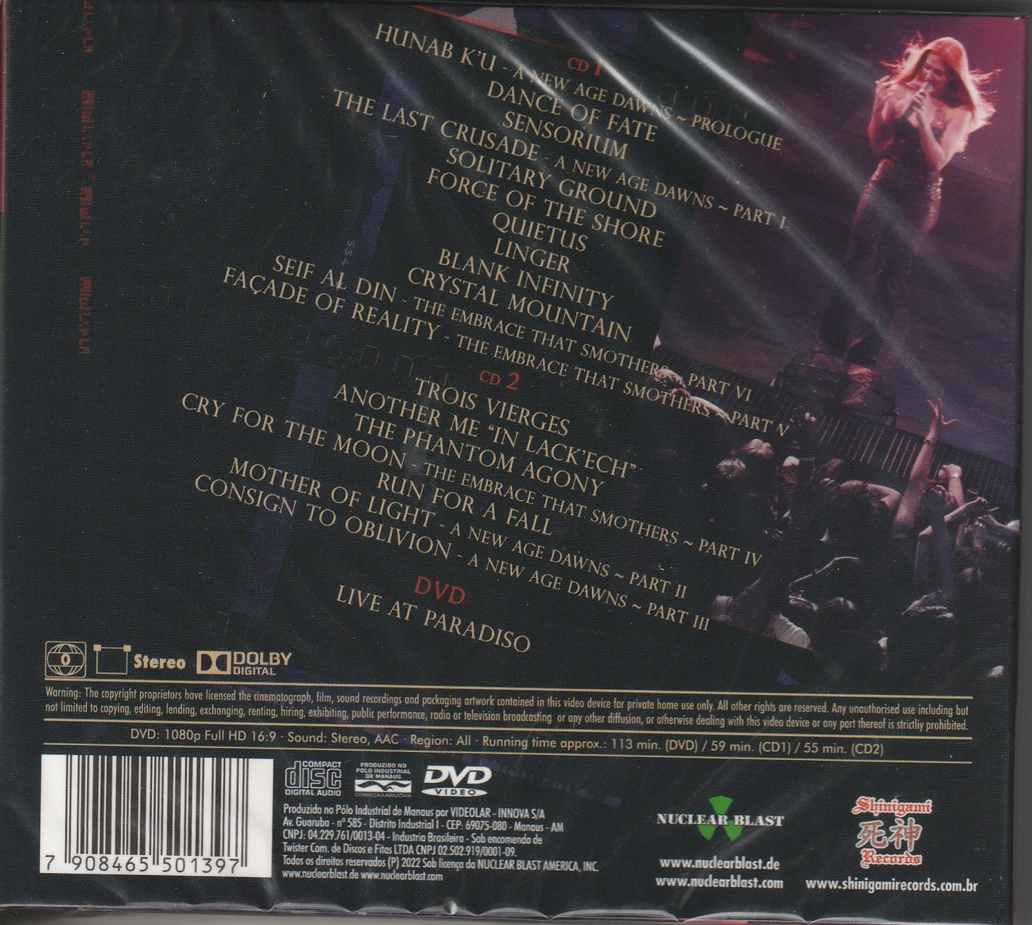 Epica  - Live At Paradiso 2xCD + DVD