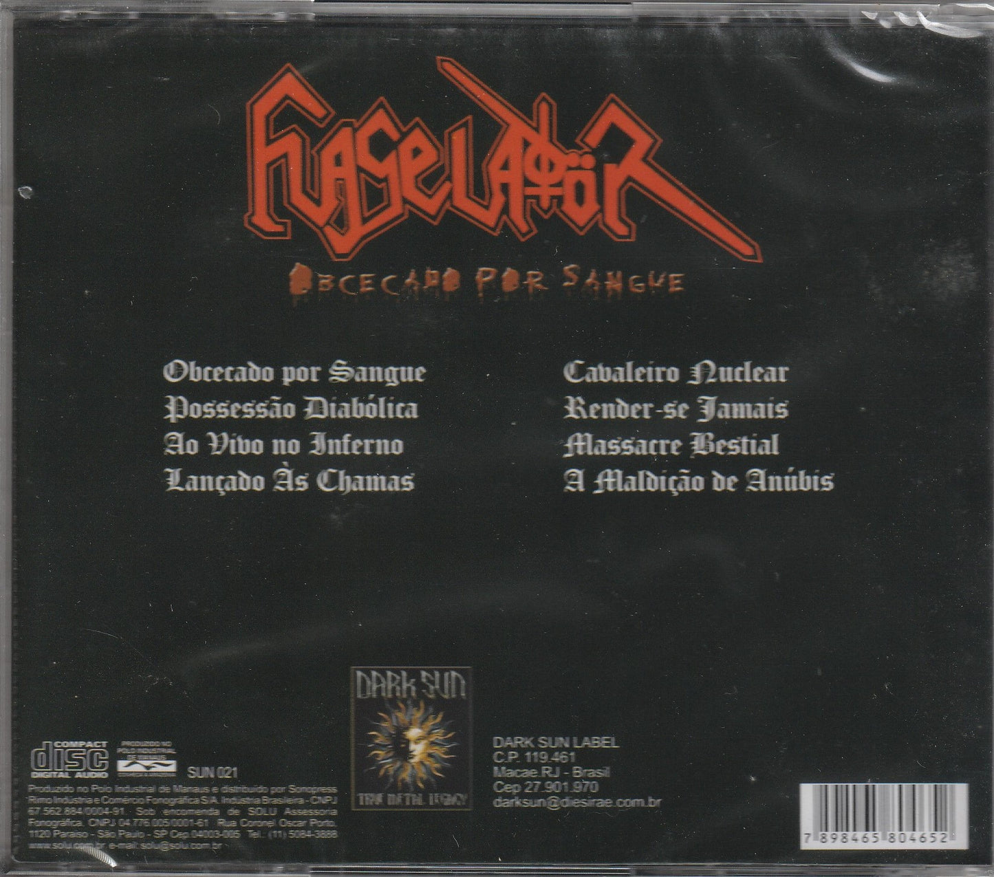 Flagelador - Obcecado Por Sangue CD