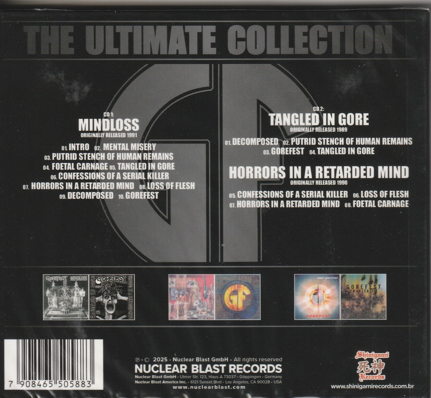 Gorefest – The Ultimate Collection Part I: Mindloss & Demos 2xCD