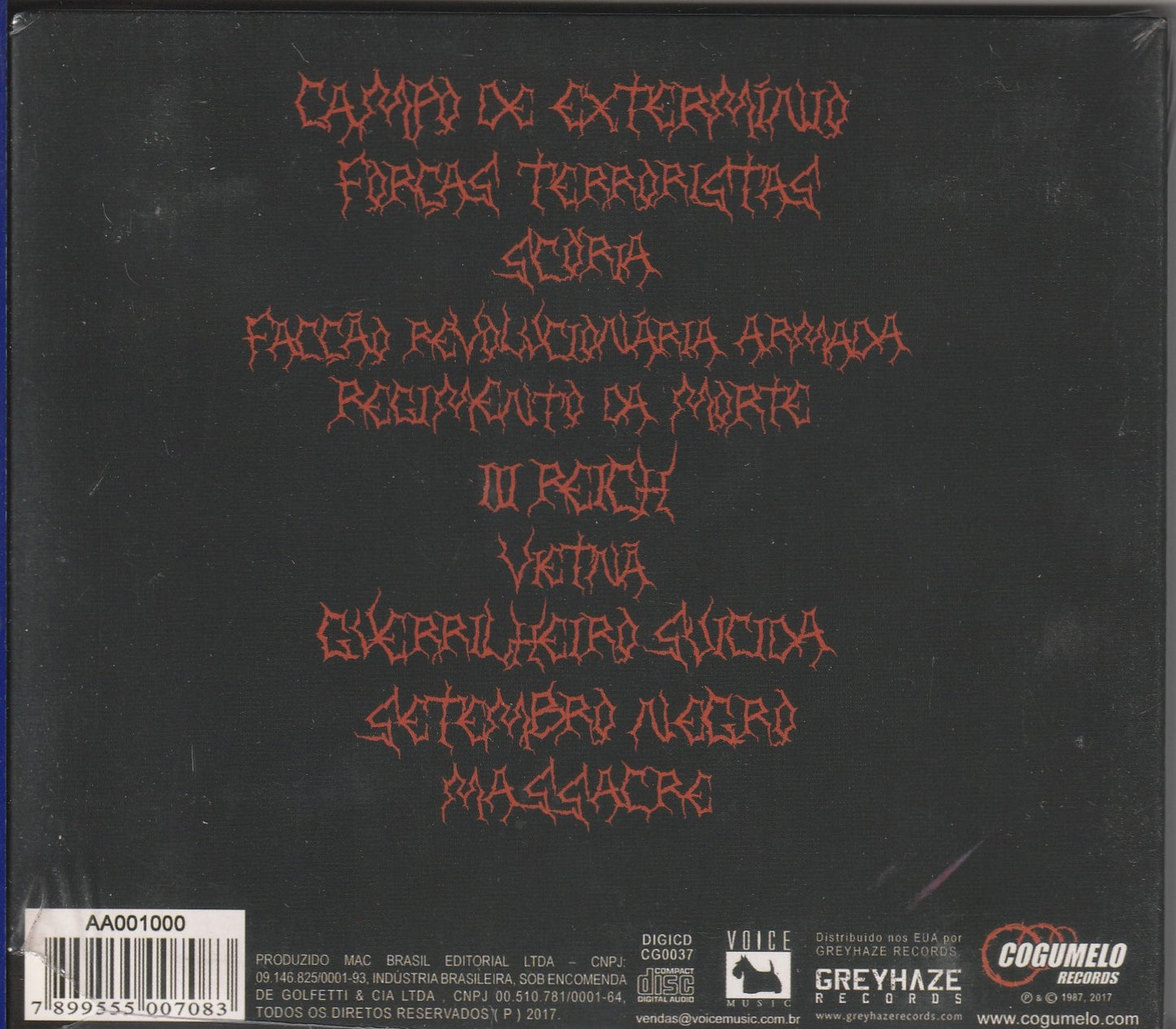 Holocausto  - Campo De Extermínio CD