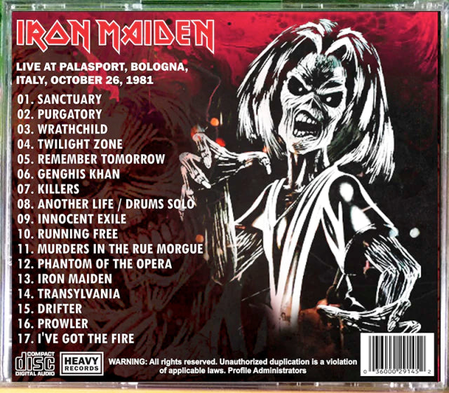 Iron Maiden - Bruce's First Concert CD