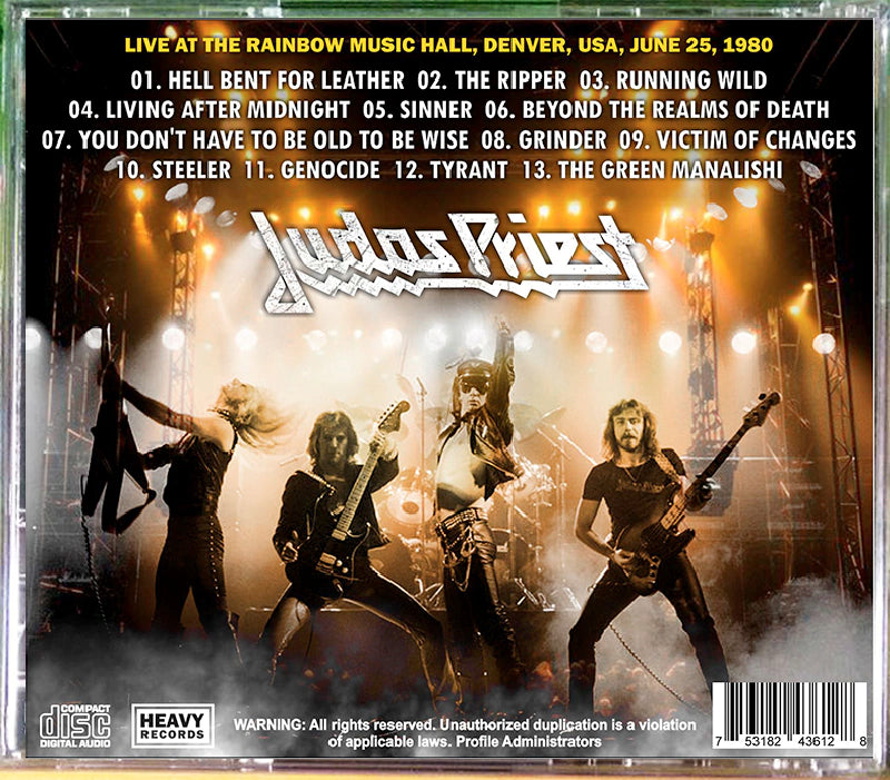 Judas Priest - Denver After Midnight CD