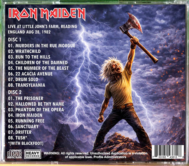 Iron Maiden - Reading Rock Festival 1982 2xCD