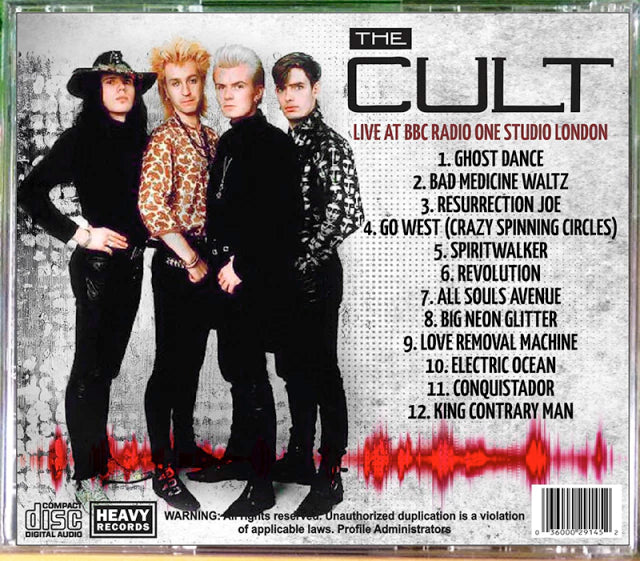 The Cult - Radio Sessions CD